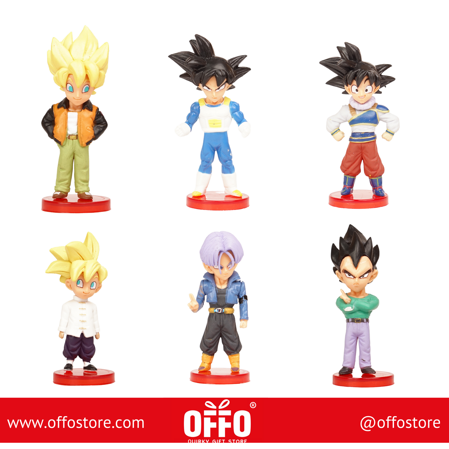 Dragon Ball Z Set of 6 Action Figures [8 cm]