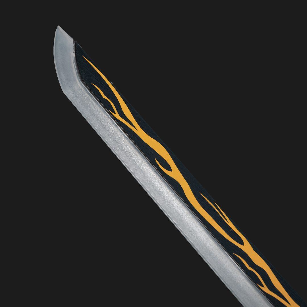 Demon Slayer Zenitsu Neon LED Katana – 100cm Life-Size Light-Up Anime Sword for Cosplay, Display & Training | Elegant Gift for Fans, Kids, Teens & Collectors