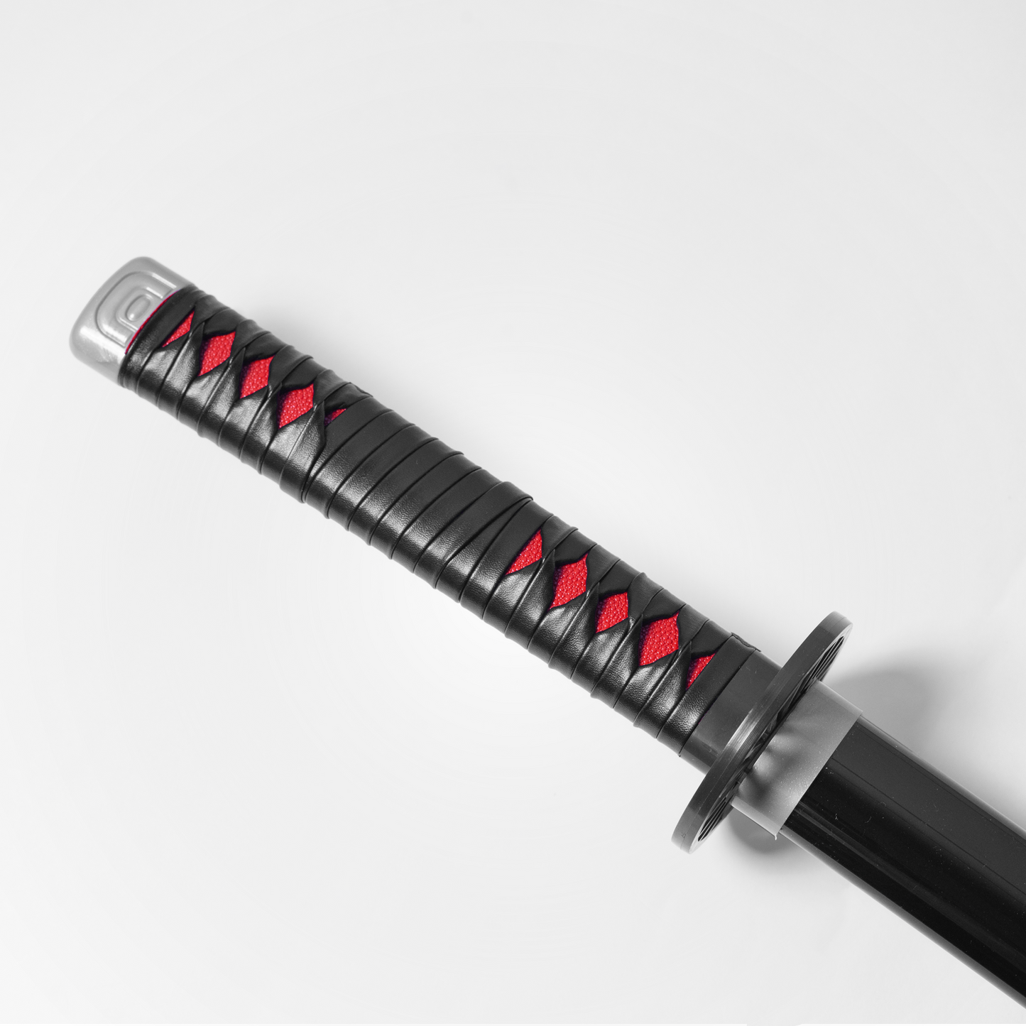Demon Slayer Tanjiro Kamado Black Wooden Katana – 75cm Medium-Size Anime Sword for Cosplay, Martial Arts, Display & Training – Gift for Fans, Kids, Teens & Collectors