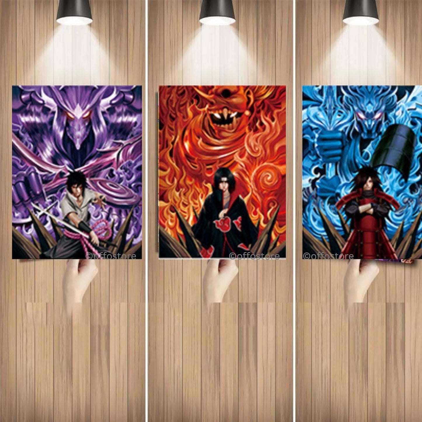 Naruto Anime 3D Poster Big Size  | 3D Wall Art Poster Size 57 x 40 cm