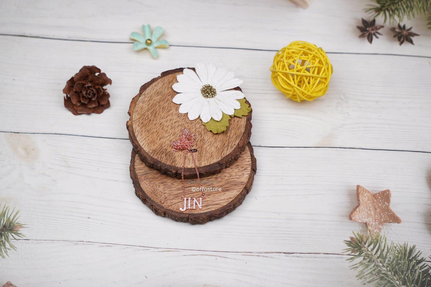 BTS Jin Rose gold Locket