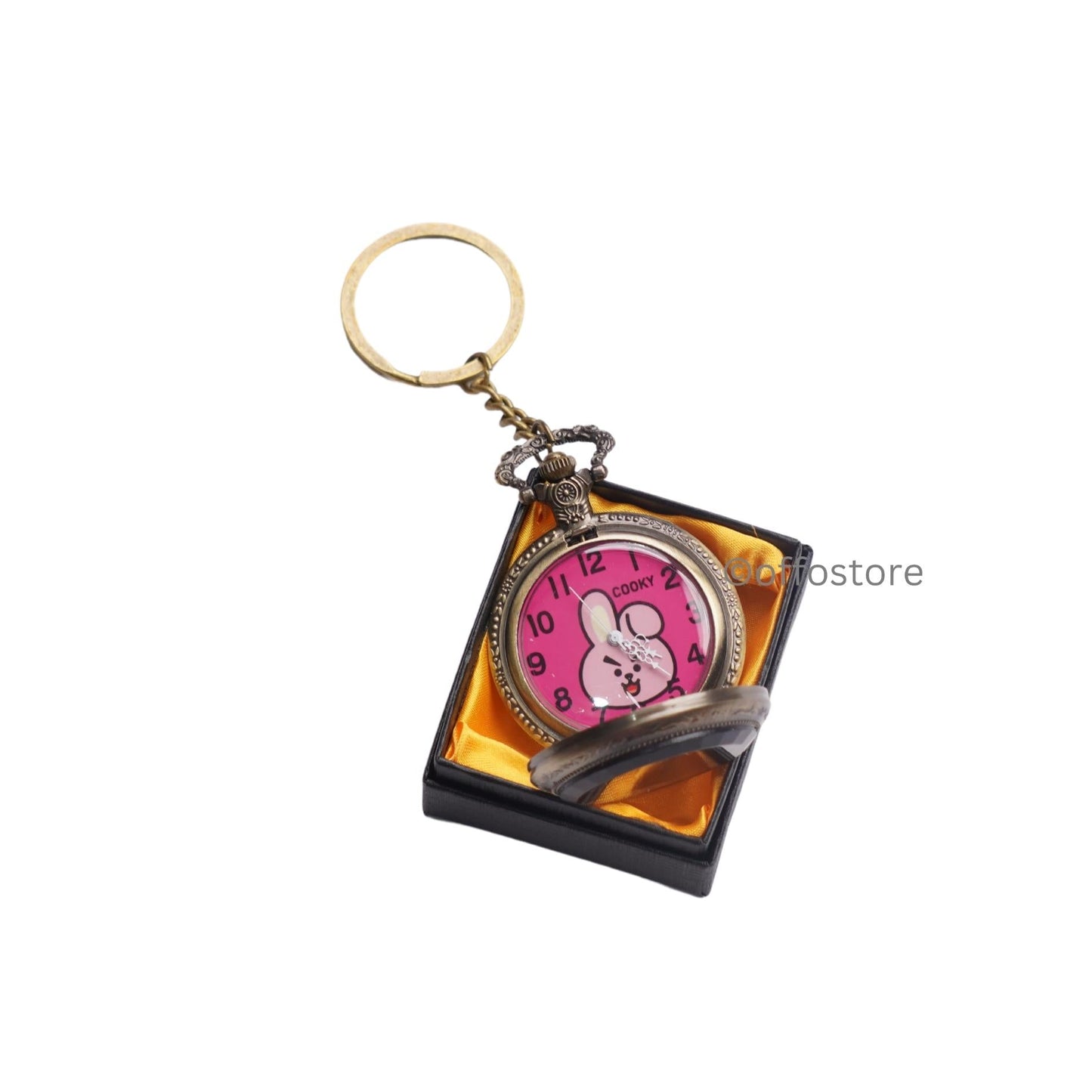 BTS BT21 Cooky Pocket watch Keychain