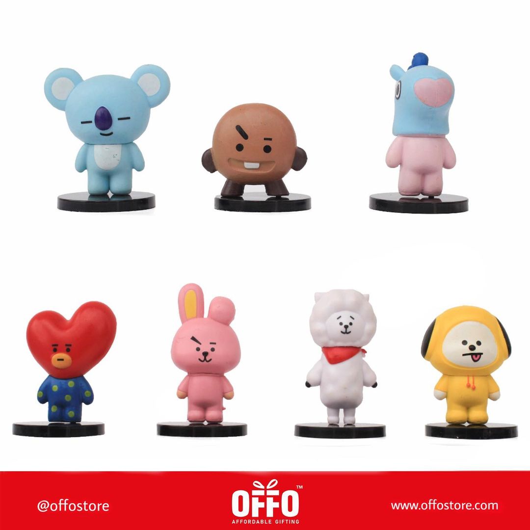 BT21 Tiny Tans Figurines (Set of 7) [ 7-8 cm]