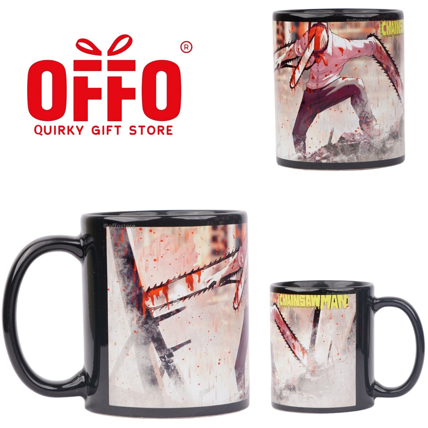 Chainsaw man - Black Ceramic Mug