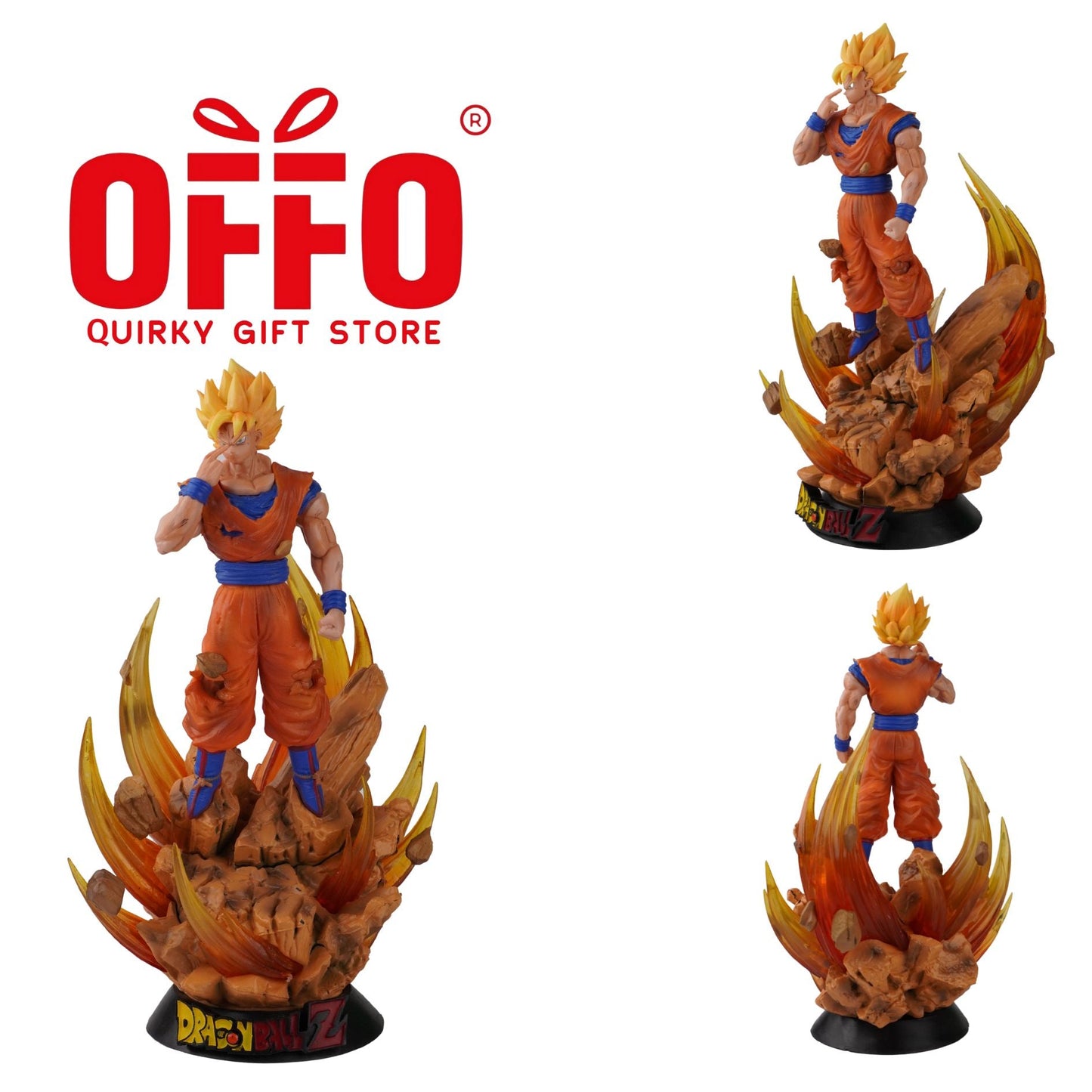 Dragon Ball Z Anime Goku Super Saiyan Adjustable Light Action Figure