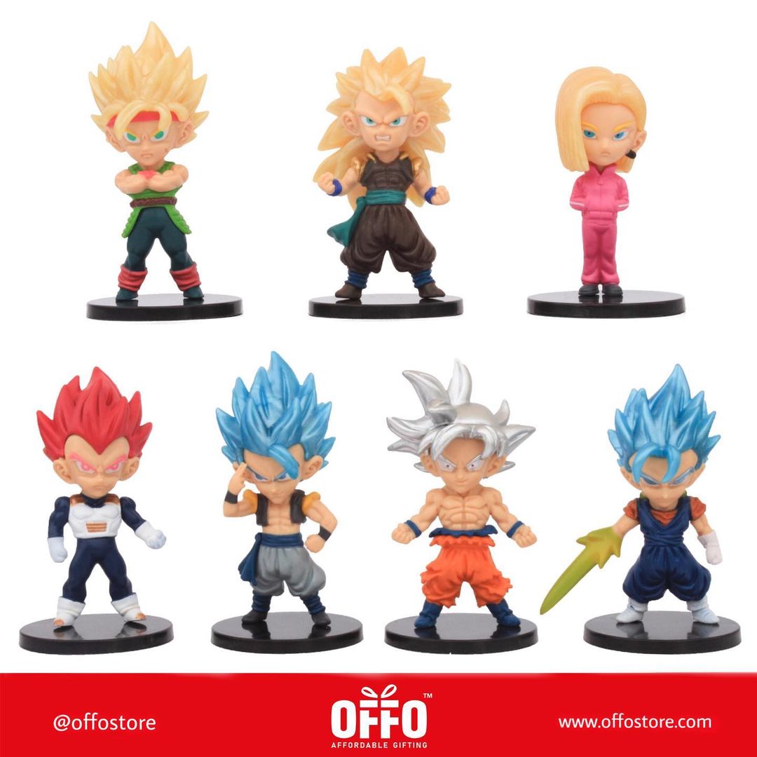 Dragon Ball Z Anime Chibbi Figures Set of 7 [11-12 cm]