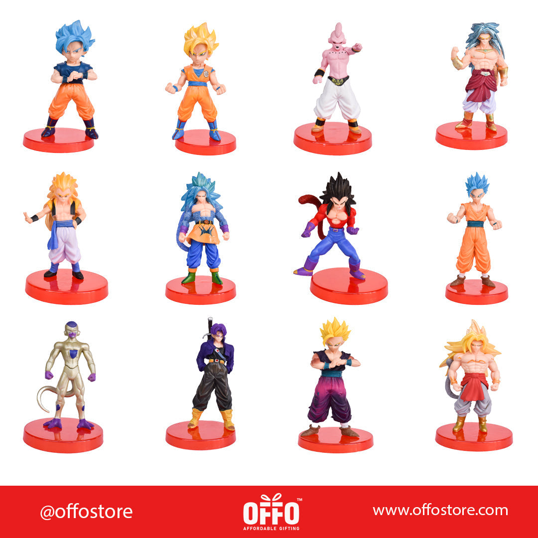 Dragon Ball Z Anime Action Figures Set of 12 [11-12 cm]
