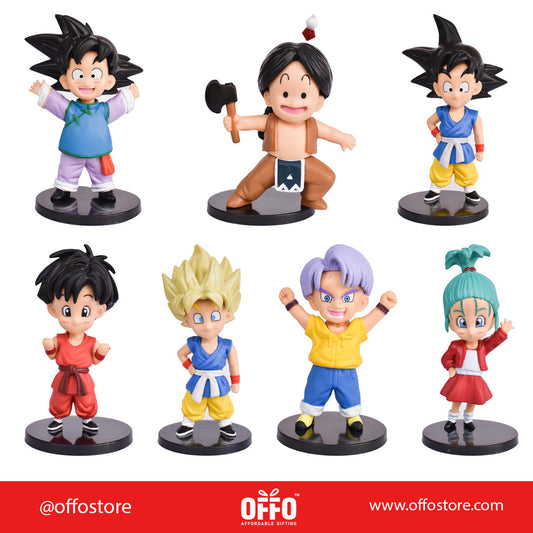 Dragon Ball Z Anime Action Figures Set of 7 (B) [11-12 cm]