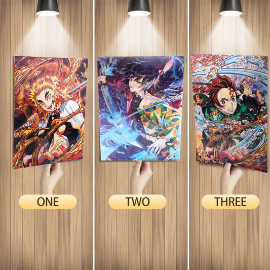 Demon Slayer Anime 3D Poster - E