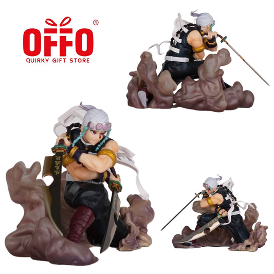 Demon Slayer Anime Tengen Uzui Dual Blade Action Figure