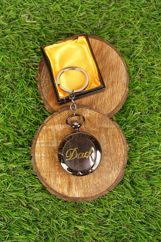 Dad Pocket Watch Vintage Keychain