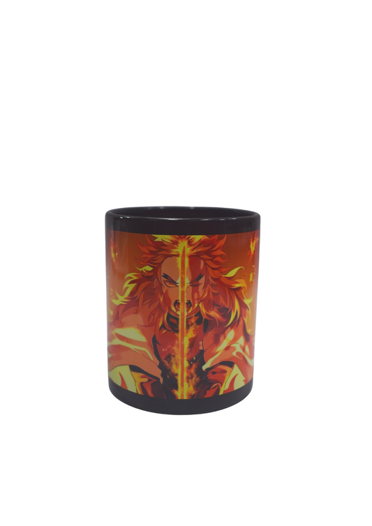 Anime: Rengoku - Black Ceramic Mug