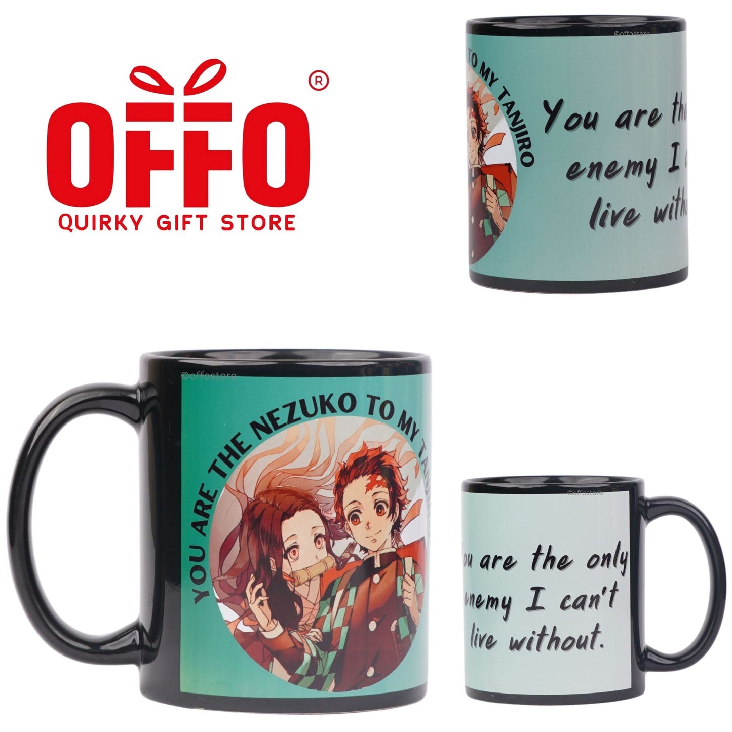 Demon Slayer - Black Ceramic Mug