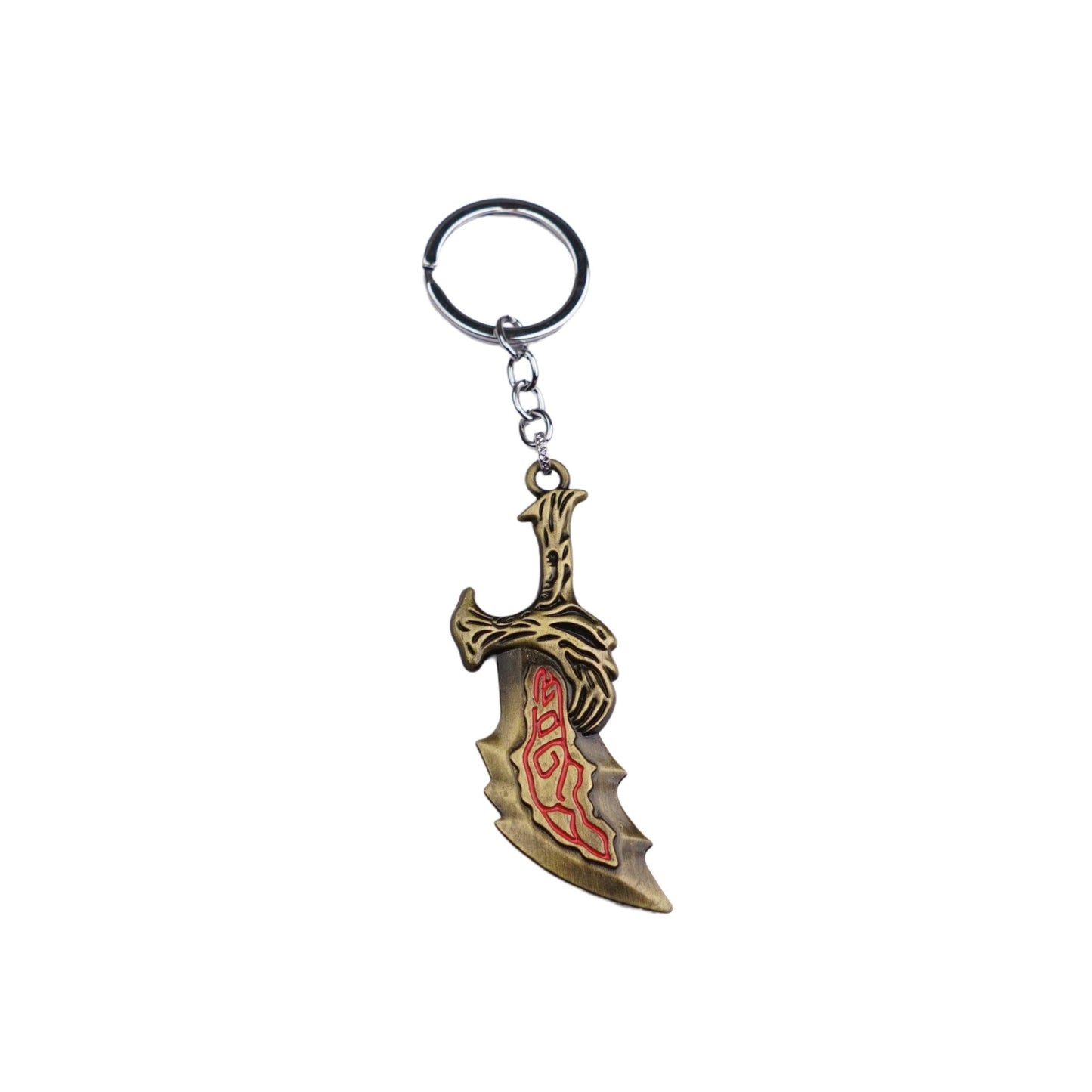 God of War Blades of Chaos Metal Keychain