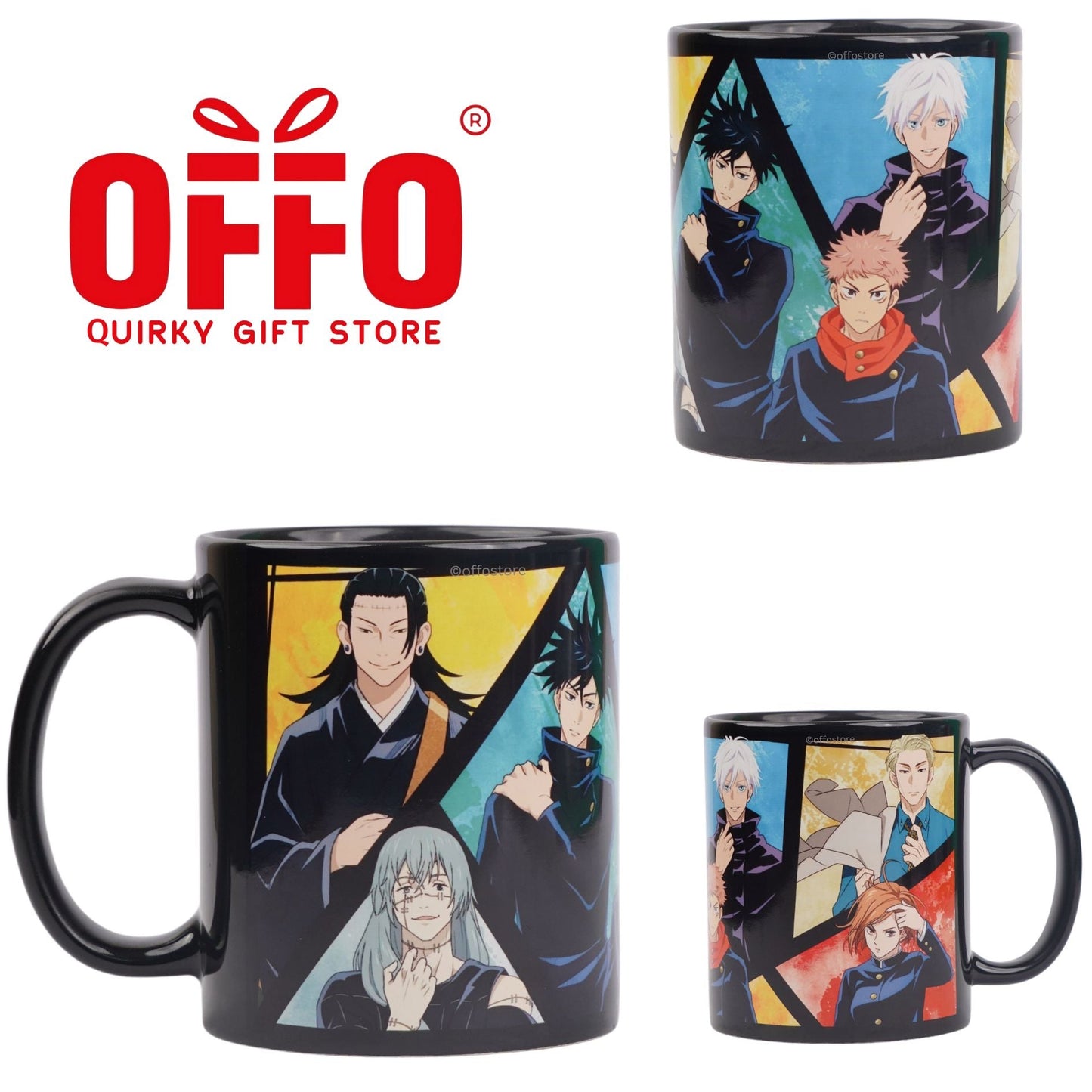 Jujutsu Kaisen - Black Ceramic Mug