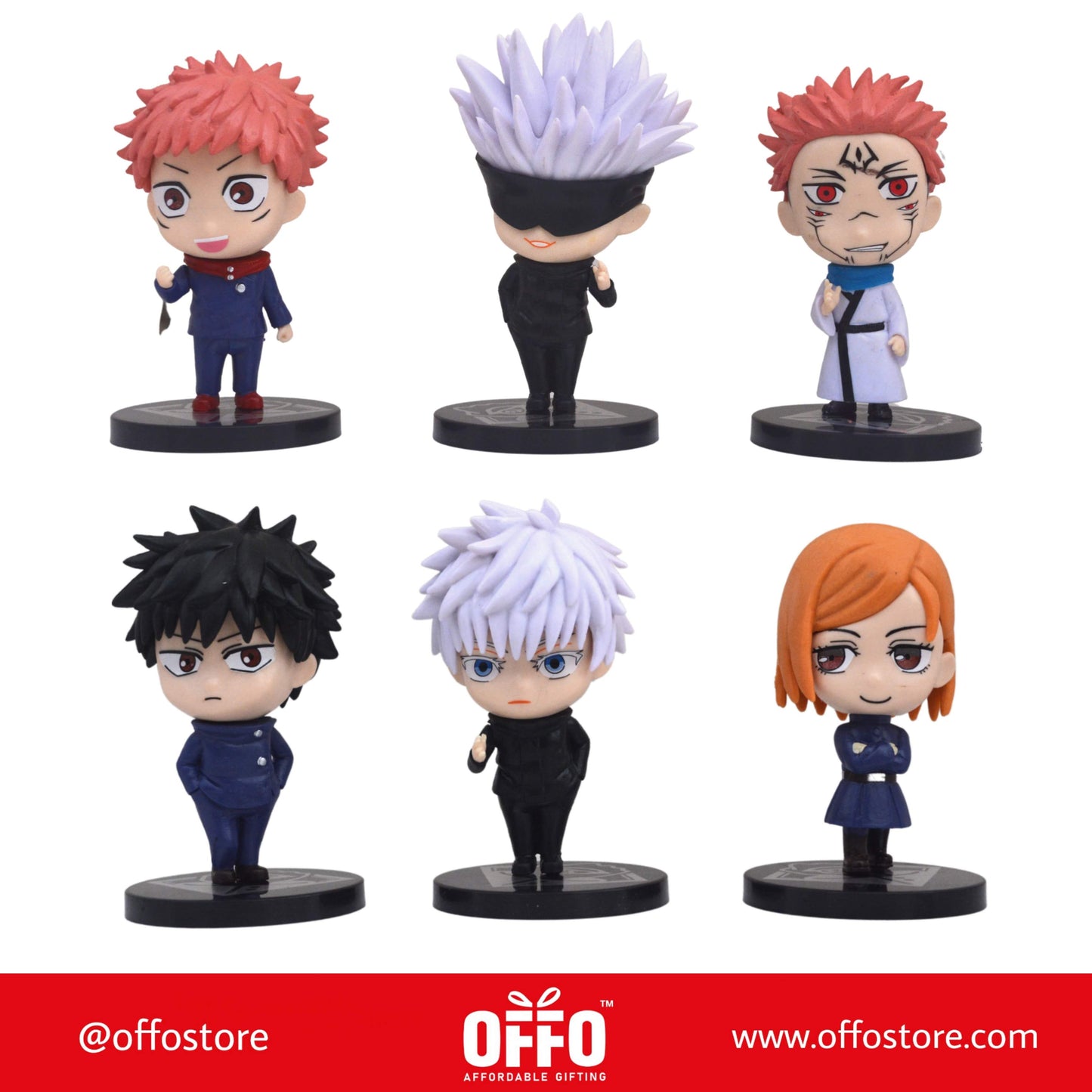 Jujutsu Kaisen Action figures set of 6 [8-10cm]