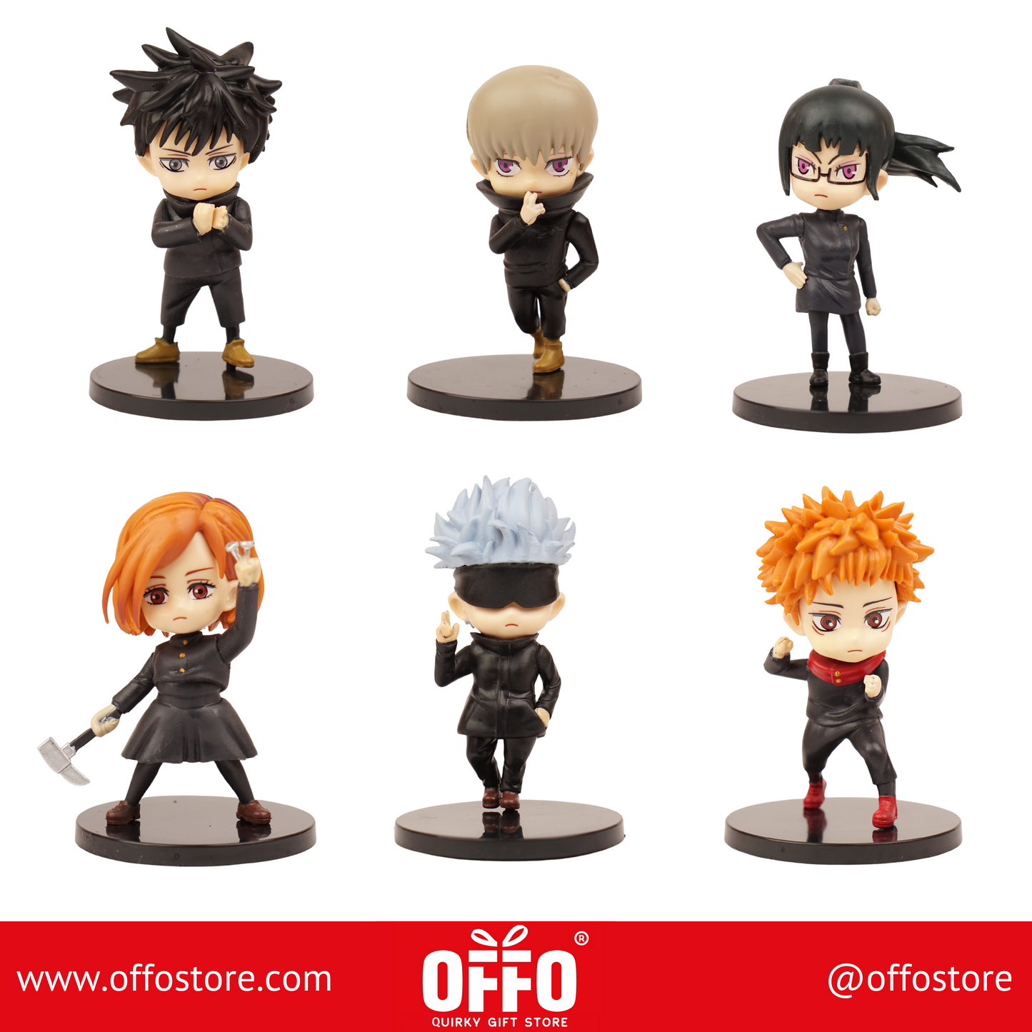 Jujutsu Kaisen Set of 6 Action Figures