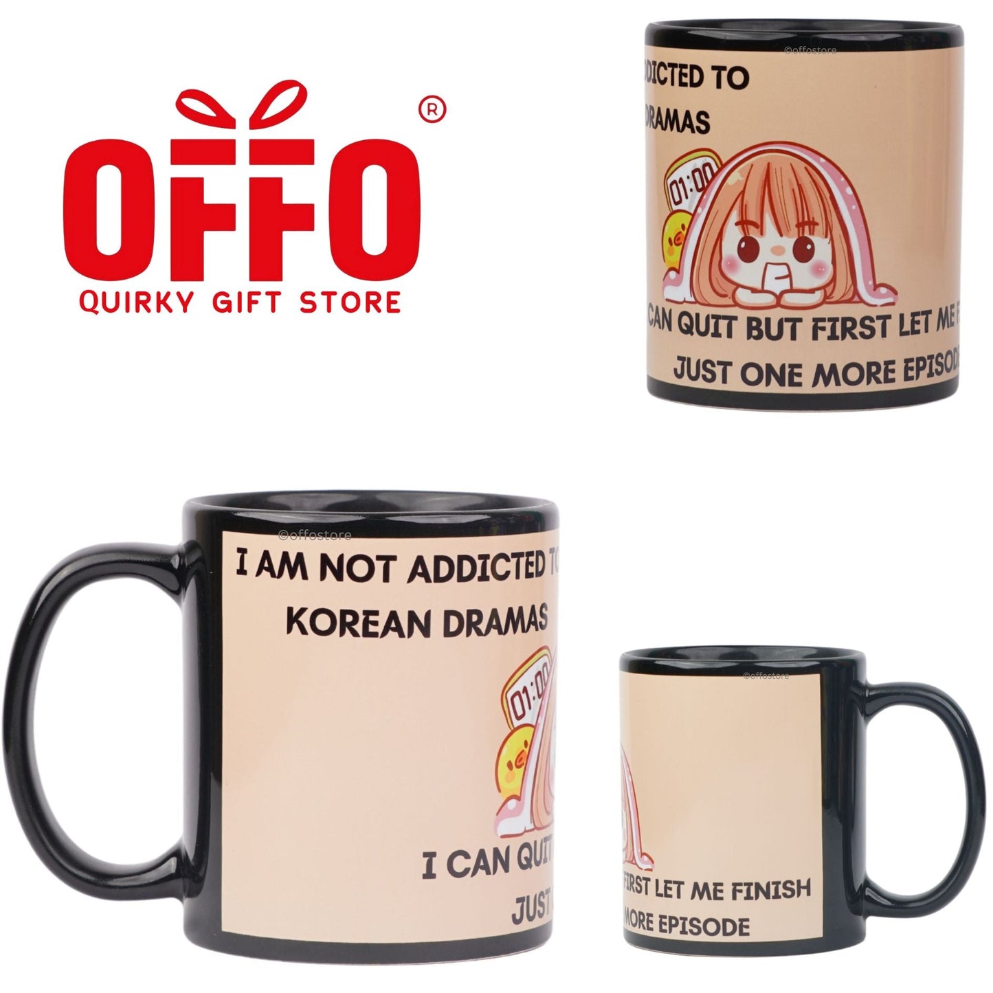 K Dramas Quote - Black Ceramic Mug