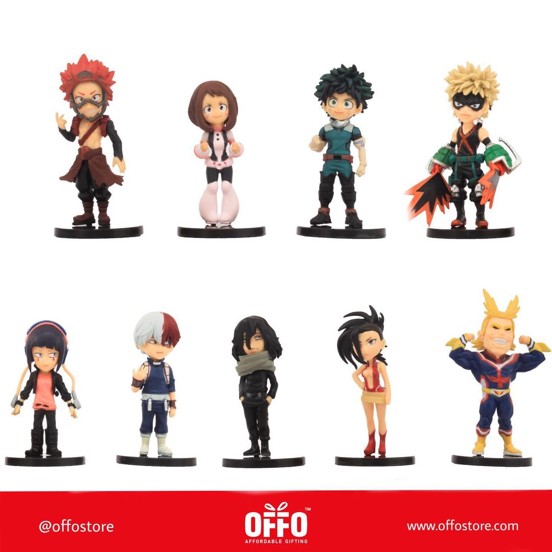 My Hero Academia Anime Set of 9 Action Figures [9-10cm]