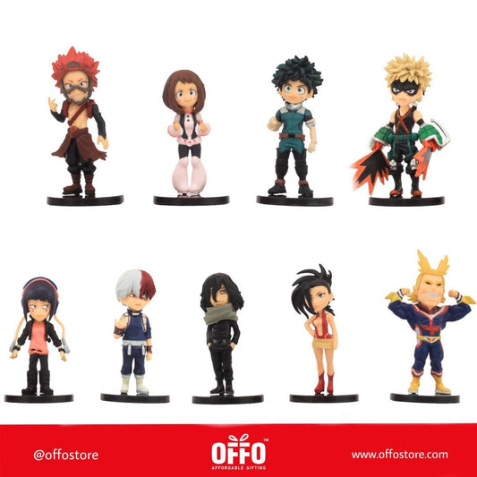 My Hero Academia Anime Set of 9 Action Figures [9-10cm]