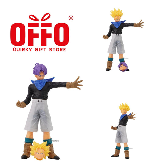 Dragon Ball Z Super Saiyan Trunks 2 Heads Action Figure