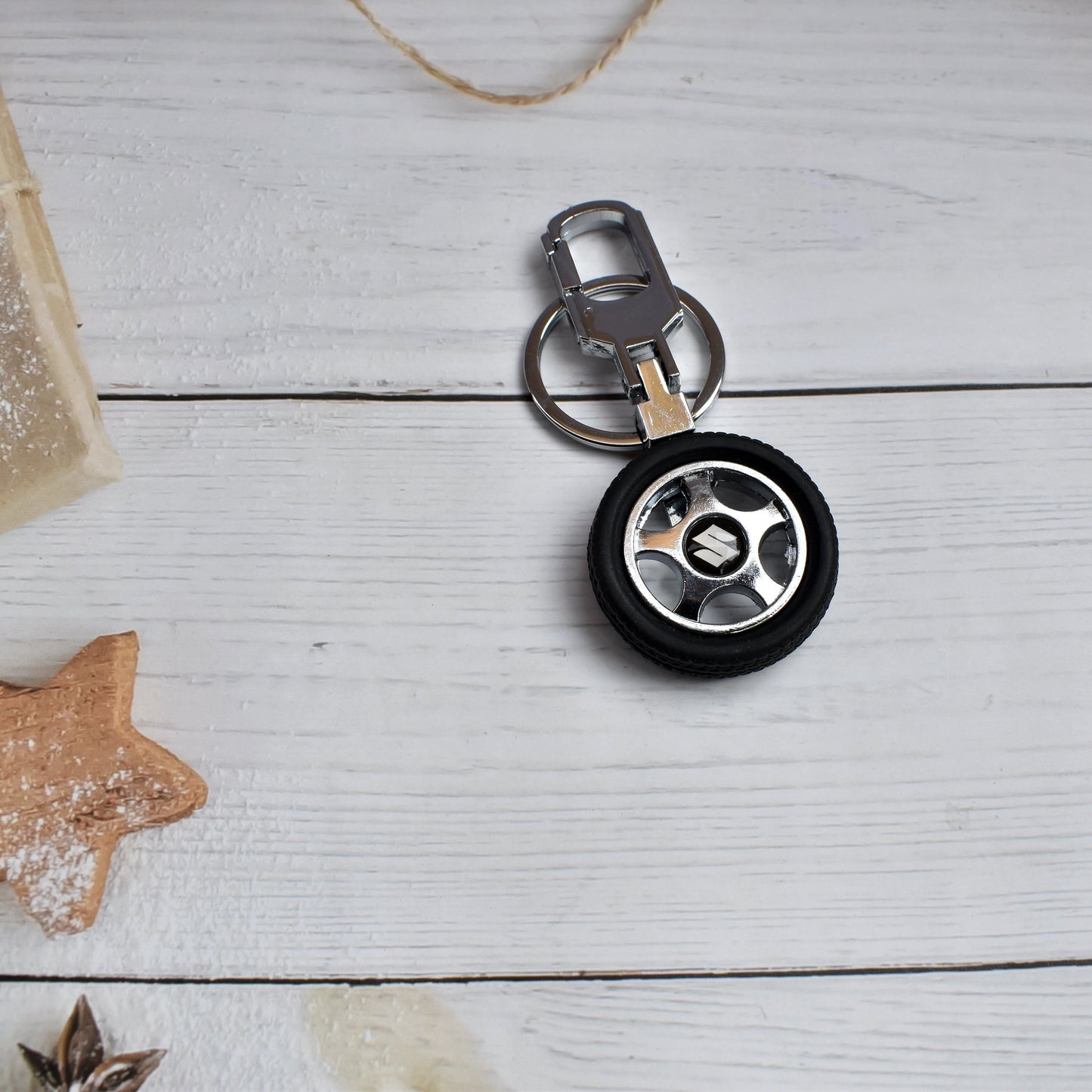 Suzuki Wheel Keychain