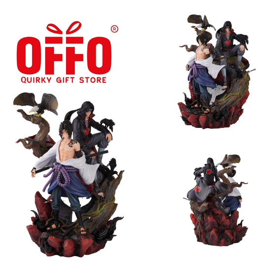 Naruto Anime Sasuke And Itachi Uchiha Action Figure