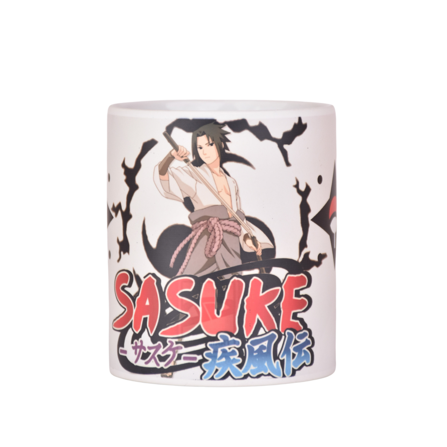 Naruto Sasuke Matt Finish White Ceramic Mug