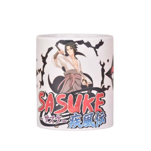 Naruto Sasuke Matt Finish White Ceramic Mug