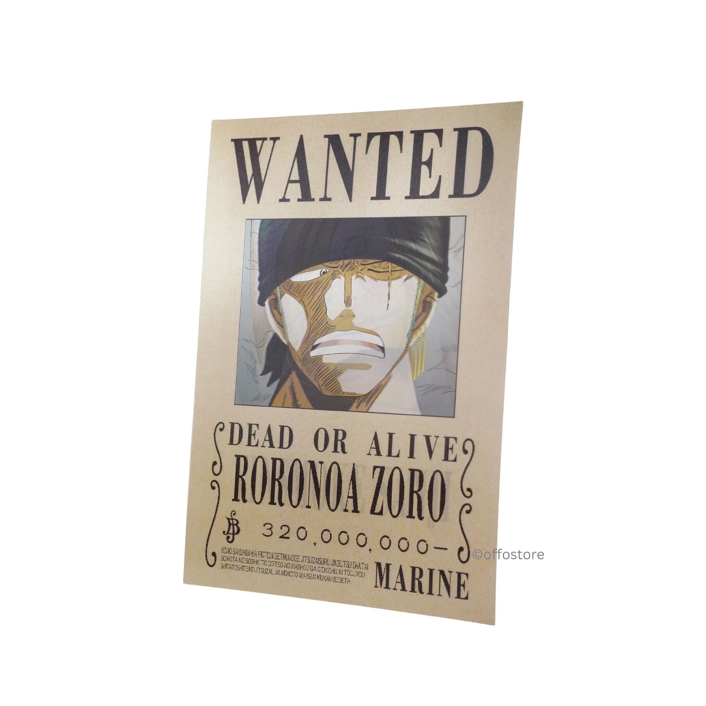 One Piece Luffy Wanted 3D Poster Big Size 57 x 40 cm