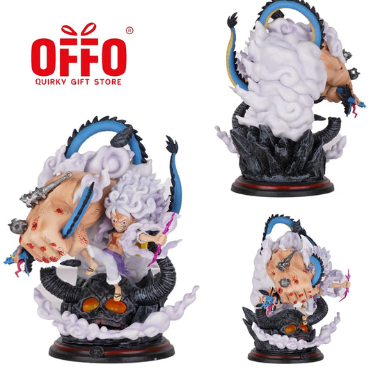 One Piece Anime Luffy Gear 5 Vs Kaido Action Figure
