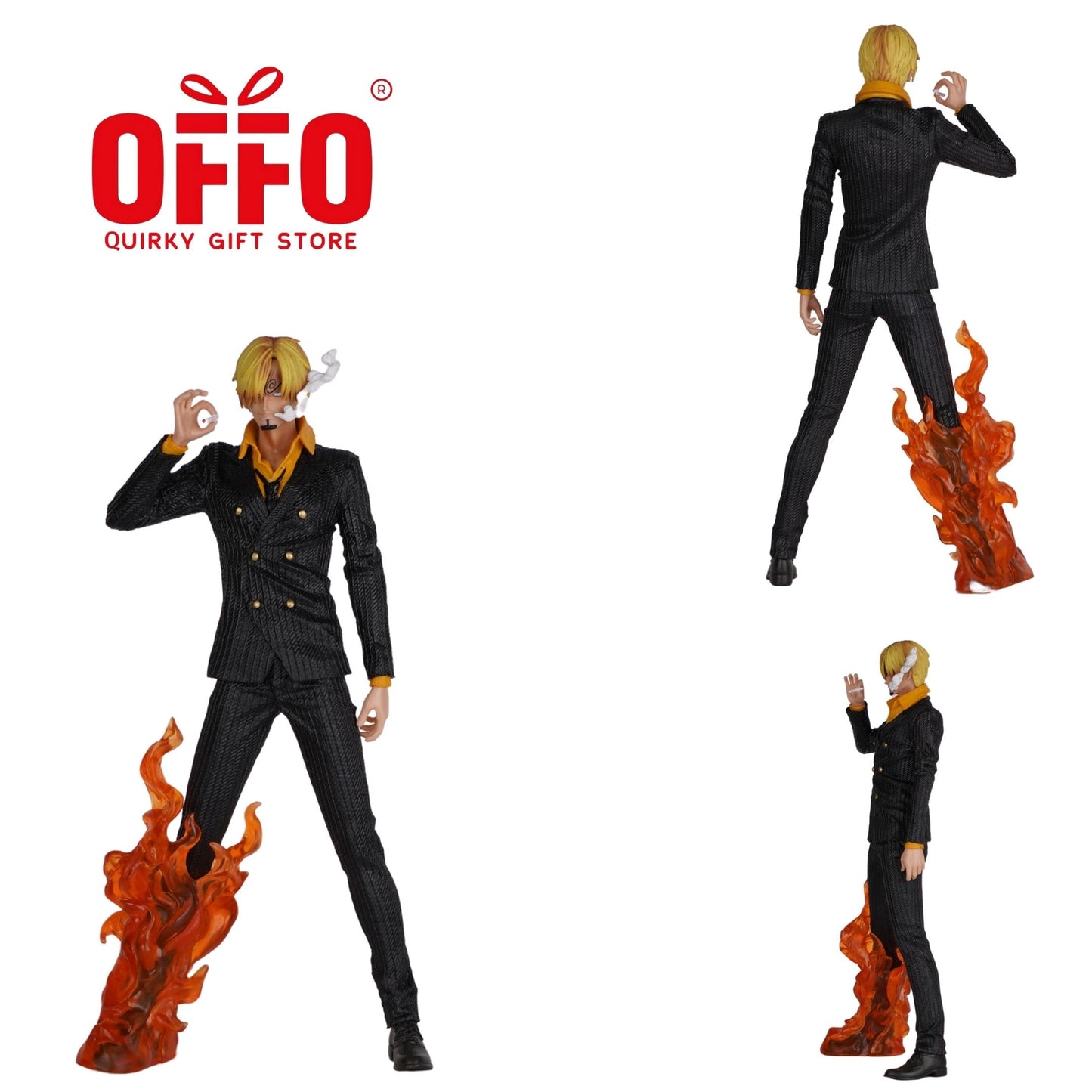 One Piece Anime Sanji Diable Jambe Standing  Action Figure