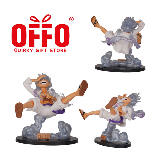 One Piece Anime Nika Luffy Gear 5 White Action Figure