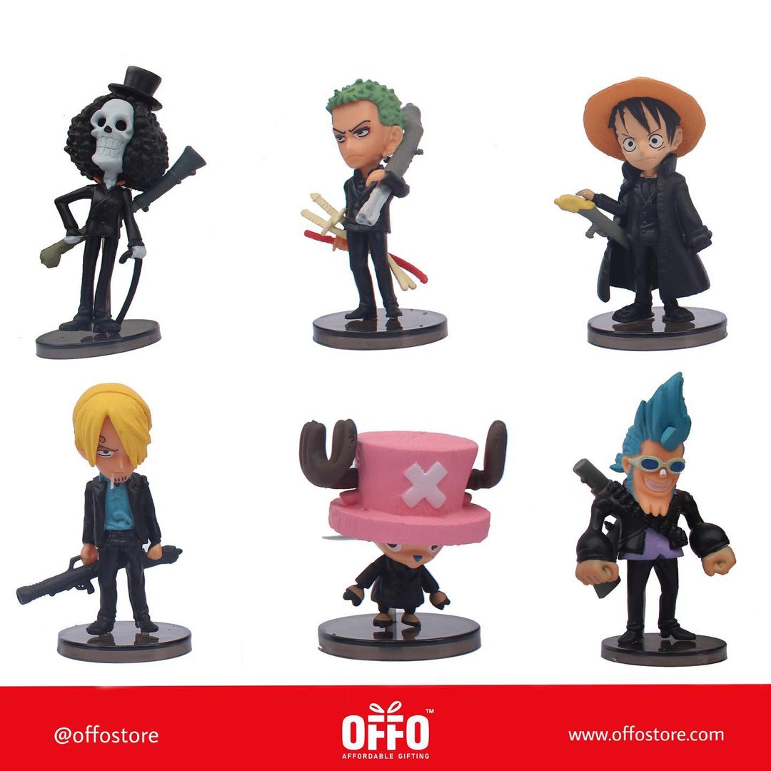 One Piece Anime Chibbi Figures Set of 6 (B) [6-8 cm]