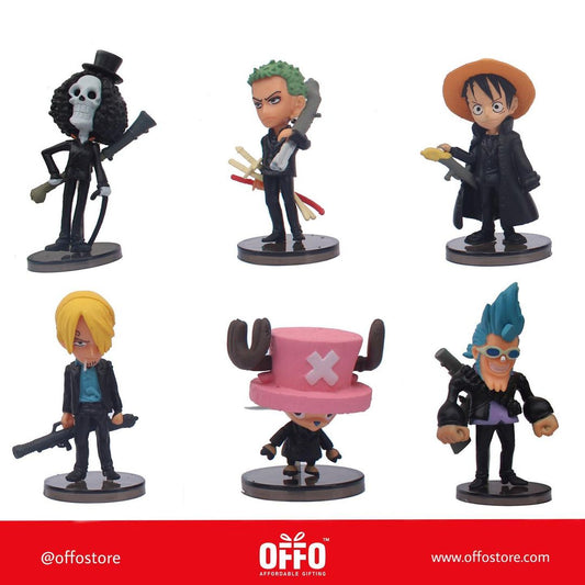 One Piece Anime Chibbi Figures Set of 6 (B) [6-8 cm]