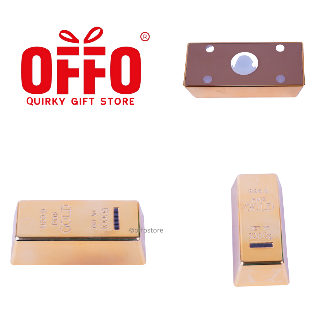 Gold Bar Piggy Bank