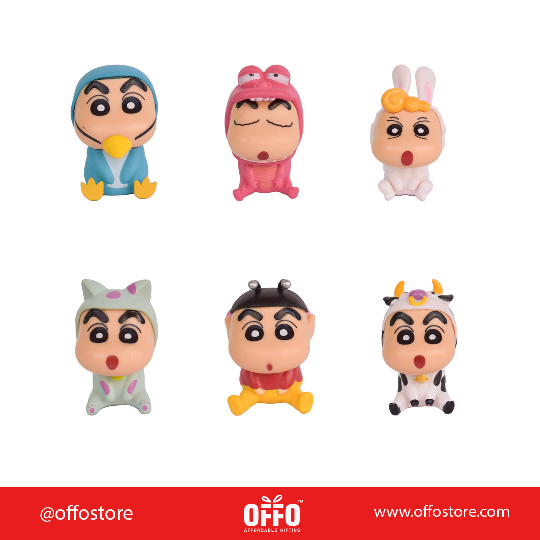 Shinchan Action figures Set of 6 [6-8 cm]