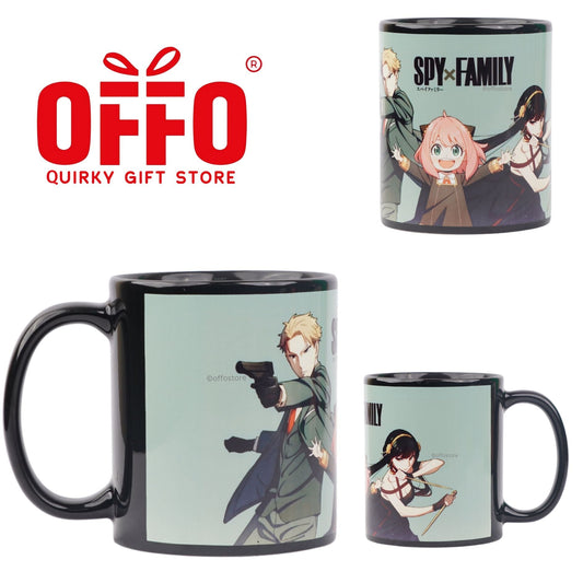 Spy X Family - Black Ceramic Mug