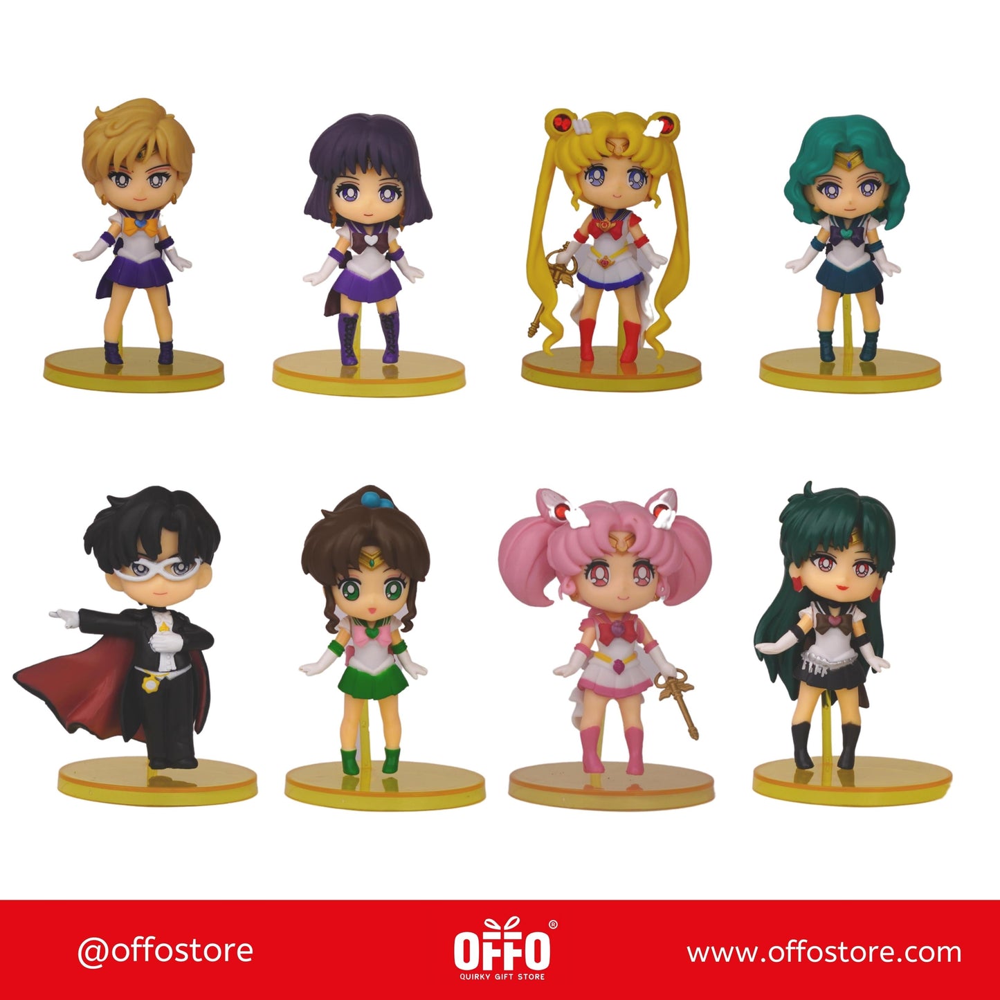 Sailor Moon Set of 8 Action Figures