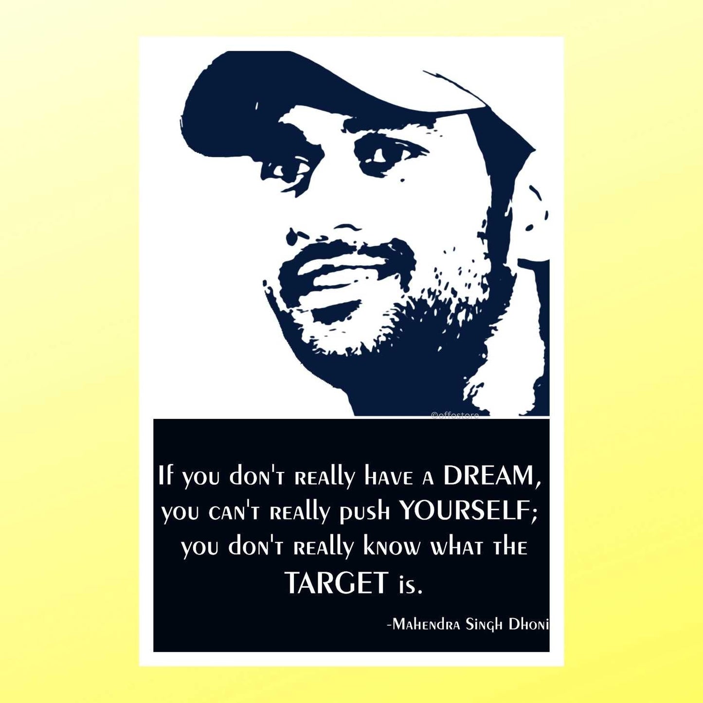 Sports Poster MS Dhoni