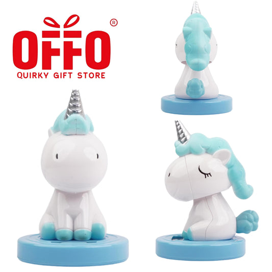 Solar Power Unicorn Bobblehead