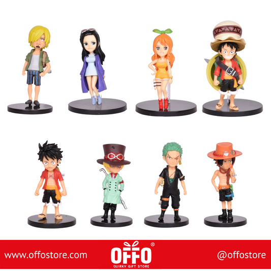 One Piece Set of 8 (7cm)