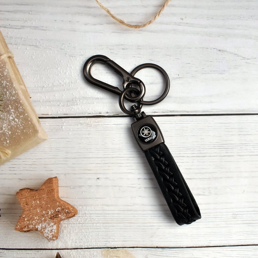 Yamaha Leather Keychain