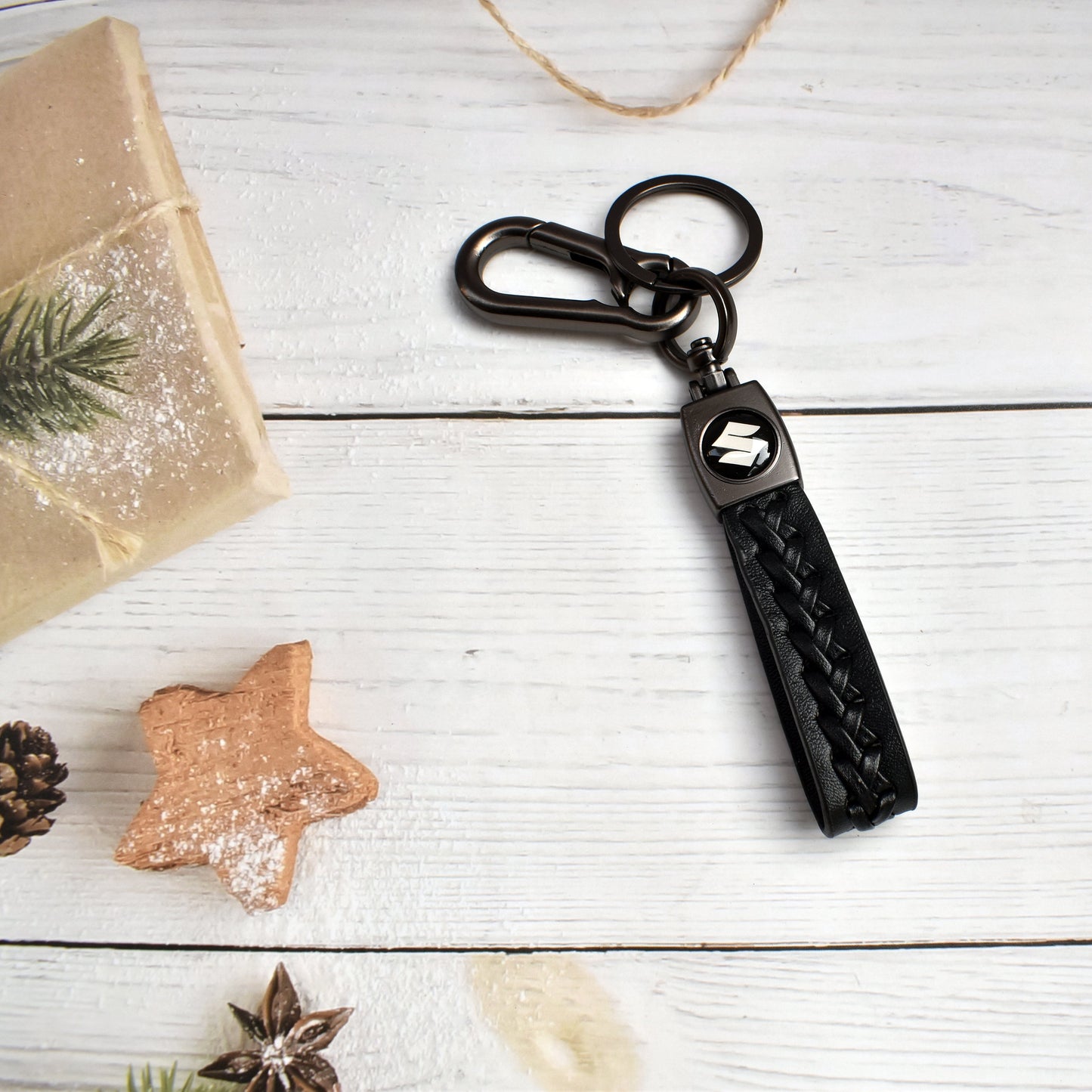 Suzuki leather Keychain