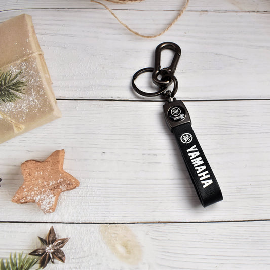 Yamaha Leather Keychain
