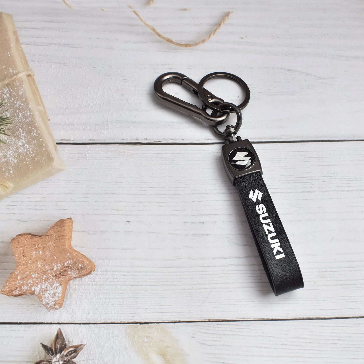 Suzuki leather Keychain