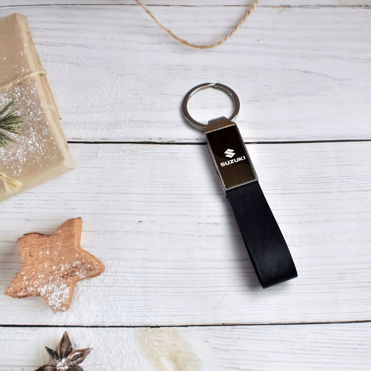 Suzuki leather Keychain