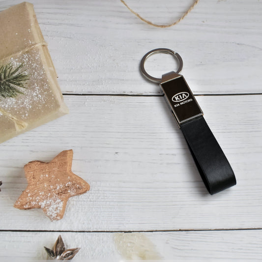 Kia Leather Keychain