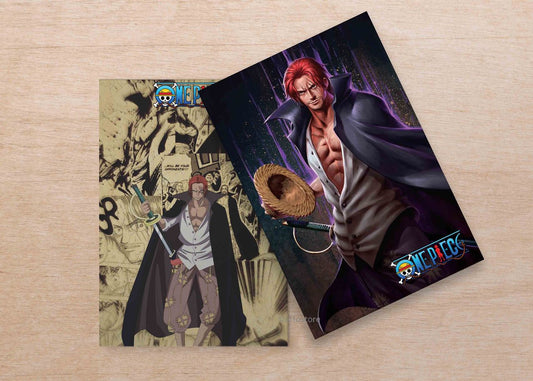 Anime: One Piece shanks velvet finish A5 book