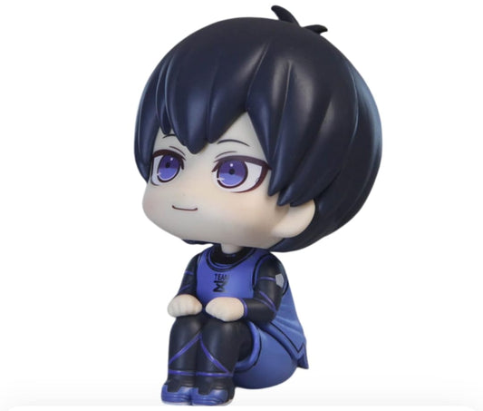 Yoichi Isagi Sitting Mini Action Figure – Blue Lock Anime Collectible for Desk, Shelf & Display – Perfect Gift for Fans & Collectors
